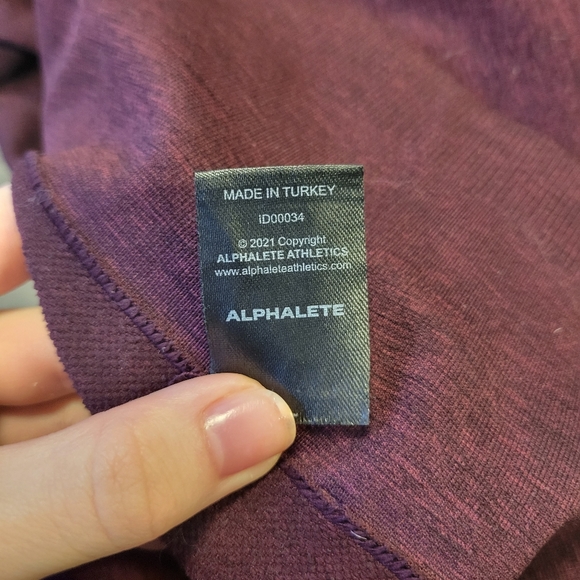 Alphalete amplify, size small in the color black cherry. Like new condition. - Picture 4 of 5